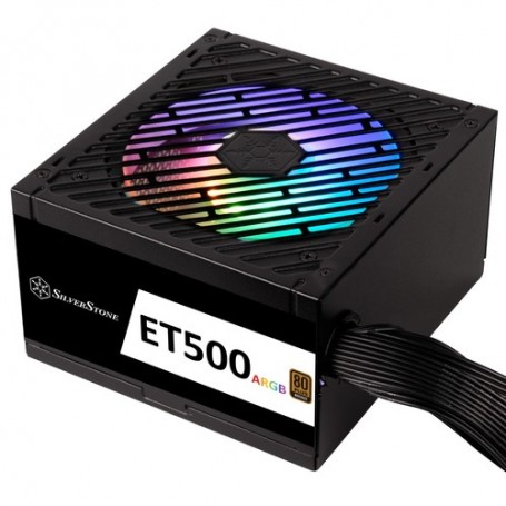 Silverstone ET500-ARGB alimentatore per computer 500 W 20+4 pin ATX ATX Nero (SST-ET500-ARGB)
