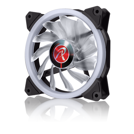 RAIJINTEK IRIS 12 RBW ADD-3 Case per computer Ventilatore 12 cm Nero, Bianco 3 pz (0R40B00112)
