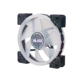 Akasa Vegas TLX Case per computer Ventilatore 12 cm Nero, Bianco (AK-FN101)