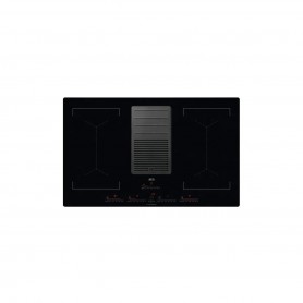 AEG IDK84453IB Piano cottura a induzione autosufficiente con cappa aspirante, larghezza 83 cm