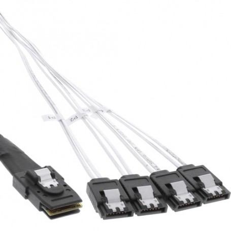 InLine 27620 cavo SATA 0,5 m Rosso (27620)