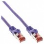 InLine 1m S-STP/PiMF Cat. 6 cavo di rete Porpora Cat6 S/FTP (S-STP) (76411P)