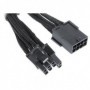 BitFenix PCI-E (6+2 pin) - PCI-E (6+2 pin), 0.45m 0,45 m (BFA-MSC-62PEG45KK-RP)