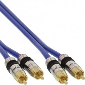 InLine 89701P cavo audio 2 x RCA Blu (89701P)