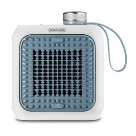 De’Longhi HFX10B03.LB stufetta elettrica Interno Blu, Grigio 360 W Riscaldatore ambiente elettrico con ventilatore