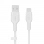Belkin BOOST↑CHARGE Flex cavo USB 3 m USB 2.0 USB A USB C Bianco