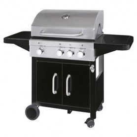 ProfiCook PC-GG 1219 Barbecue/grill Kamado Zona cottura Gas Nero, Acciaio inossidabile 9900 W