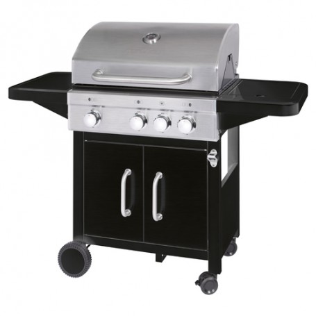 ProfiCook PC-GG 1219 Barbecue/grill Kamado Zona cottura Gas Nero, Acciaio inossidabile 9900 W