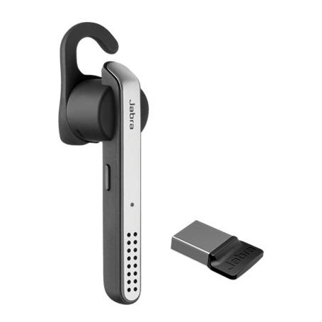 Jabra Stealth UC Auricolare Wireless A clip Musica e Chiamate Micro-USB Bluetooth Nero, Argento