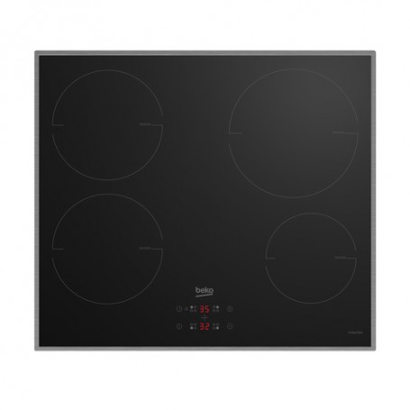 Beko HII64400MTX Nero Da incasso 60 cm Piano cottura a induzione 4 Fornello(i)