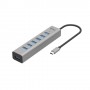 i-tec C31HUBMETAL703 hub di interfaccia USB 3.2 Gen 1 (3.1 Gen 1) Type-C 5000 Mbit/s Grigio