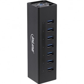 InLine 35395B hub di interfaccia USB 3.2 Gen 1 (3.1 Gen 1) Type-A 5000 Mbit/s