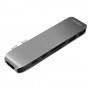 LogiLink UA0302 hub di interfaccia USB 3.2 Gen 1 (3.1 Gen 1) Type-C 5000 Mbit/s Alluminio, Nero