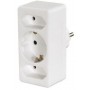 Hama 00108844 adattatore per presa di corrente Tipo F Universale Bianco