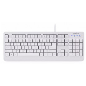 Perixx PERIBOARD-517 tastiera USB QZERTY Inglese Bianco