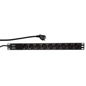 LogiLink PDU9C03 protezione da sovraccarico Nero 9 presa(e) AC 230 V 2 m