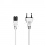 Hama 00223271 cavo di alimentazione Bianco 1,5 m Accoppiatore C7