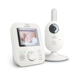 Philips AVENT Baby monitor SCD833/26 monitor video per bambino 300 m FHSS Bianco
