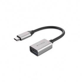 HYPER HD425D-GL cavo USB 0,0176 m USB 3.2 Gen 2 (3.1 Gen 2) USB C USB A Nero, Argento