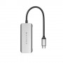 HYPER HD41-GL hub di interfaccia USB 2.0 Type-C Nero, Grigio