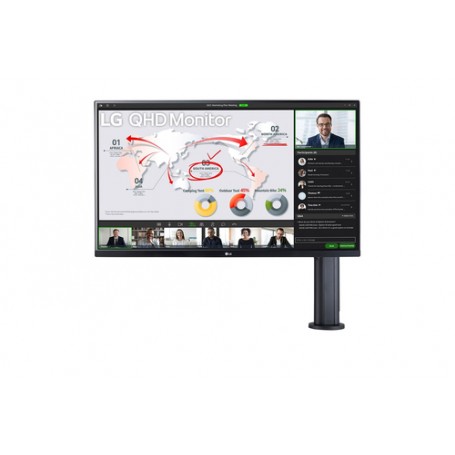 LG 32QP880-B LED display 80 cm (31.5") 2560 x 1440 Pixel Quad HD IPS Nero