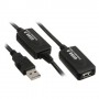 Kindermann 5771000115 cavo USB 15 m USB 2.0 USB A Nero