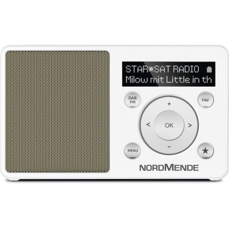 TechniSat Transita 100 Portatile Digitale Oro, Bianco