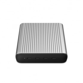 HYPER 245W GaN Desktop Charger Nero, Argento Interno