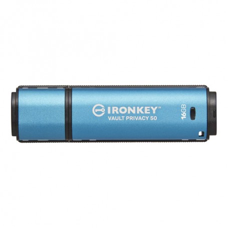 Kingston Technology IronKey Vault Privacy 50 unità flash USB 16 GB USB tipo A 3.2 Gen 1 (3.1 Gen 1) Blu