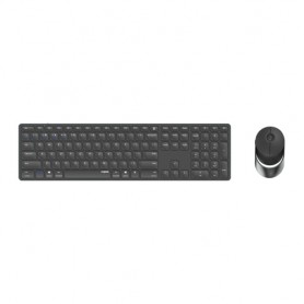 Rapoo 9850M tastiera Mouse incluso RF senza fili + Bluetooth QWERTZ Tedesco Grigio