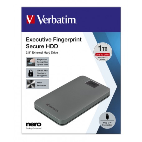 Verbatim 53652 disco rigido esterno 1000 GB Grigio