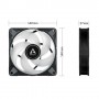 ARCTIC P14 PWM PST RGB 0dB Case per computer Ventilatore 14 cm 3 pz