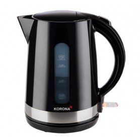 Korona 20232 bollitore elettrico 1,7 L 2200 W Nero, Acciaio inossidabile