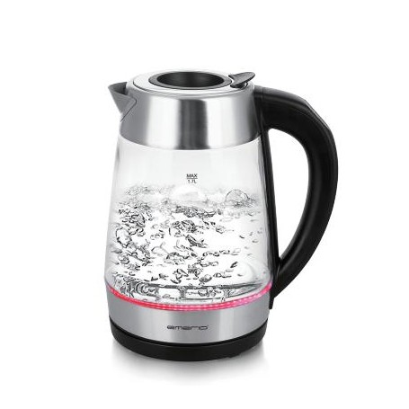 Emerio WK-122227 bollitore elettrico 1,7 L 2200 W Nero, Trasparente