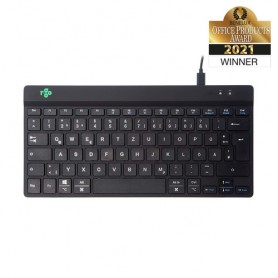 R-Go Tools RGOCODEWDBL tastiera USB QWERTZ Tedesco Nero