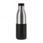 EMSA Bludrop Sleeve N3111100 borraccia Uso quotidiano 700 ml Acciaio inossidabile Nero, Acciaio inossidabile