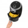 Clatronic FR 3769 H Singolo 1,8 L Indipendente 1000 W Friggitrice ad aria calda Nero, Acciaio inossidabile
