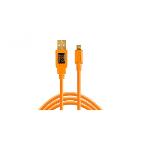 Tether Tools CU5430ORG cavo USB 4,6 m USB 2.0 USB A Micro-USB B Arancione