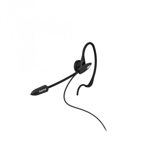 Hama 00201156 cuffia e auricolare Cablato A clip Nero, Argento