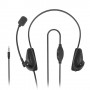 Hama NHS-P100 V2 Auricolare Cablato Passanuca Ufficio Nero