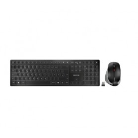 CHERRY DW 9500 SLIM tastiera Mouse incluso RF senza fili + Bluetooth QWERTZ Tedesco Nero, Grigio