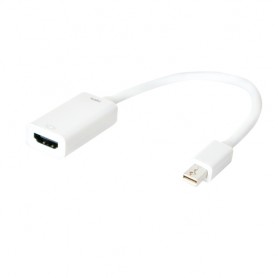 LogiLink CV0036B cavo e adattatore video 0,15 m Mini DisplayPort HDMI tipo A (Standard) Bianco