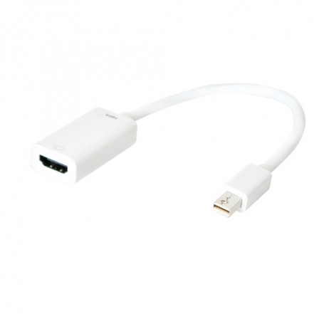 LogiLink CV0036B cavo e adattatore video 0,15 m Mini DisplayPort HDMI tipo A (Standard) Bianco