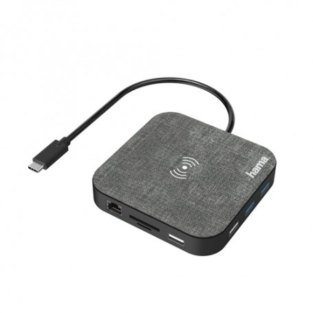 Hama 00200134 hub di interfaccia USB 3.2 Gen 1 (3.1 Gen 1) Type-C 5000 Mbit/s Nero, Grigio