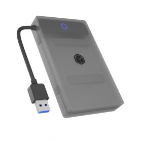 ICY BOX IB-AC603b-U3 Box esterno HDD/SSD Antracite, Nero 2.5"