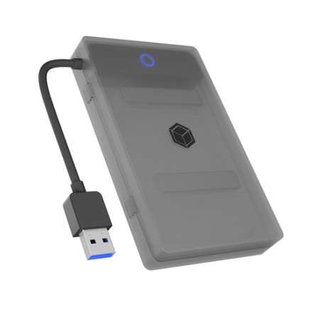 ICY BOX IB-AC603b-U3 Box esterno HDD/SSD Antracite, Nero 2.5"