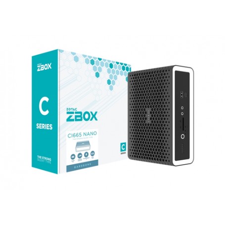 Zotac ZBOX CI665 Nano PC con dimensioni 1,8 l Nero, Bianco i7-1165G7 2,8 GHz