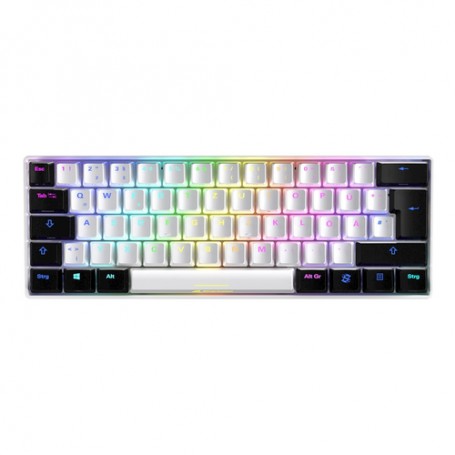 Sharkoon SGK50 S4 tastiera USB QWERTZ Tedesco Bianco