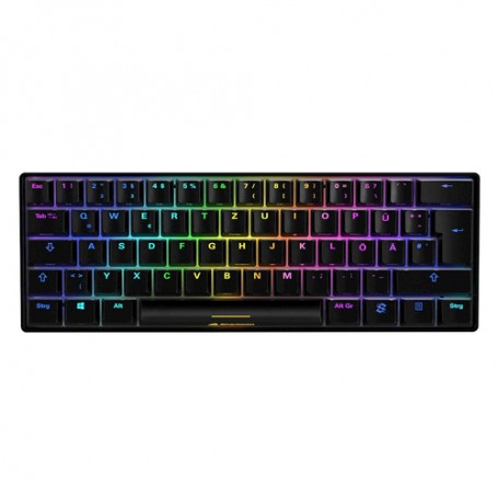 Sharkoon SGK50 S4 tastiera USB QWERTZ Tedesco Nero