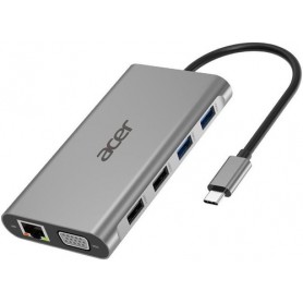 Acer 11in1 Type C dongle Cablato USB 3.2 Gen 1 (3.1 Gen 1) Type-C Argento